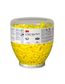 3M E.A.R Yellow Neon Soft Ear Plugs - Refill Bottle 500 Personal Protective Equipment 